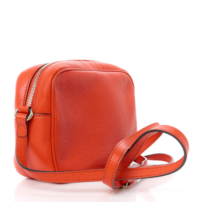 Gucci Pebbled Calfskin Small Soho Disco Bag Sun Orange 3 of 11