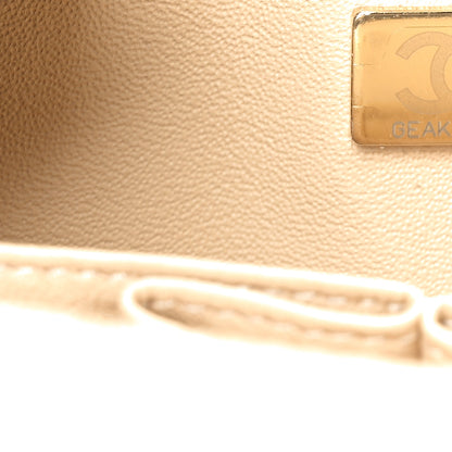 Chanel Caviar Quilted Medium Double Flap Beige 7 of 11