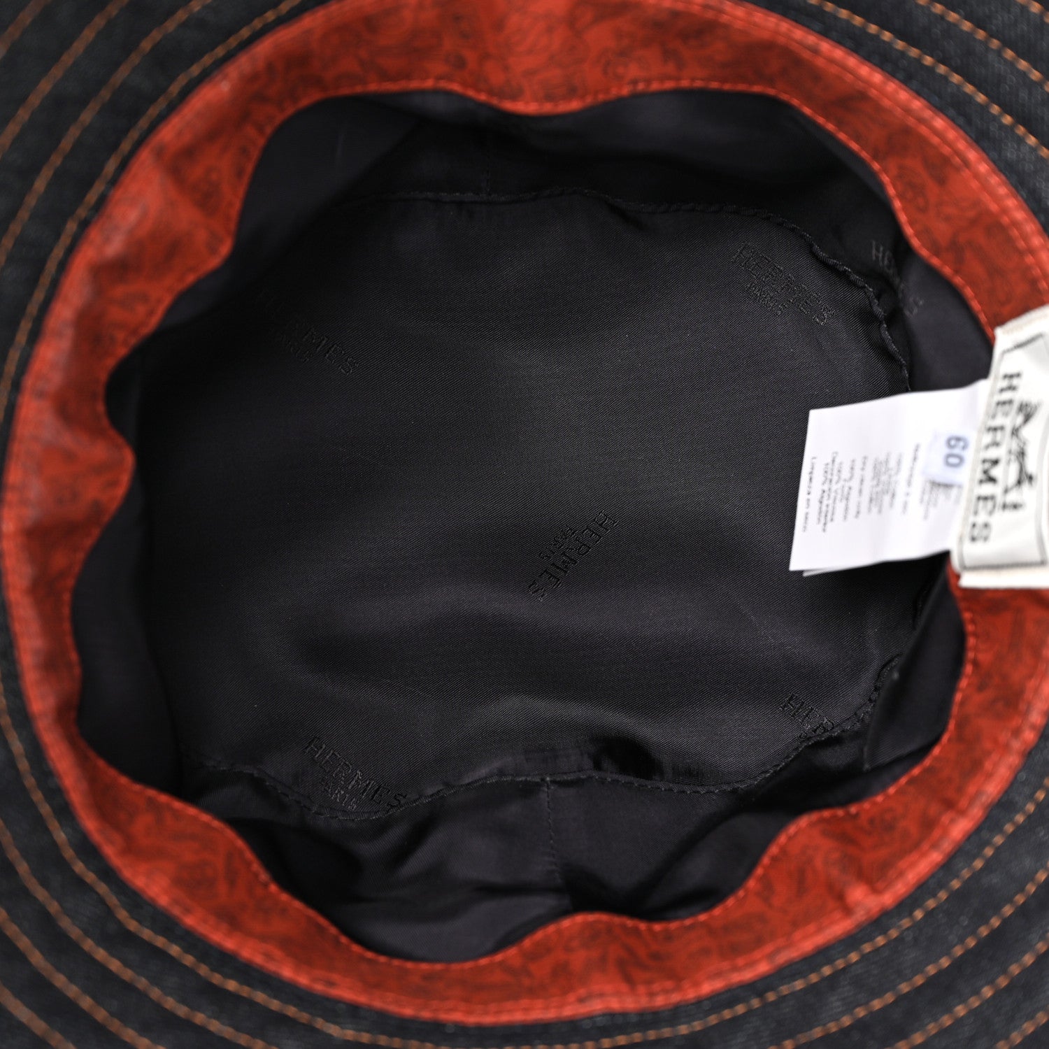 Hermes Denim Fred Bucket Hat 60 Indigo 7 of 10