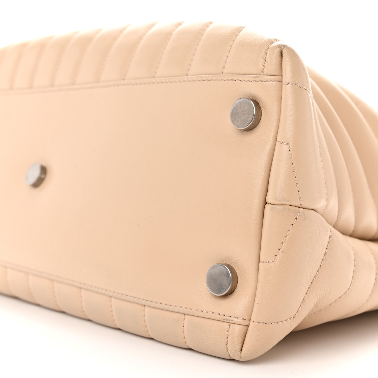 Saint Laurent Calfskin Y Quilted Monogram Large Loulou Shopper Nude Powder 10 of 10
