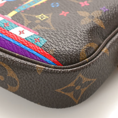 Louis Vuitton Monogram 2020 Christmas Animation Bumper Cars Mini Pochette Accessories Coquelicot 8 of 8