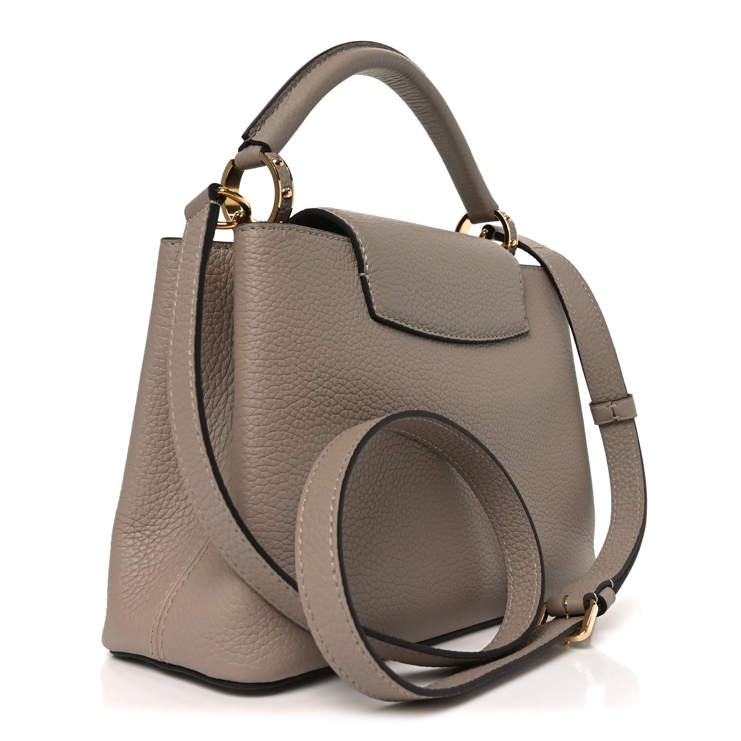 Louis Vuitton Taurillon Capucines BB Galet 3 of 9