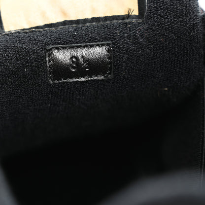 Gucci GG Supreme Monogram Miro Soft Calfskin Web Mens Screener Sneakers 8.5 Black Grey Sky 8 of 12