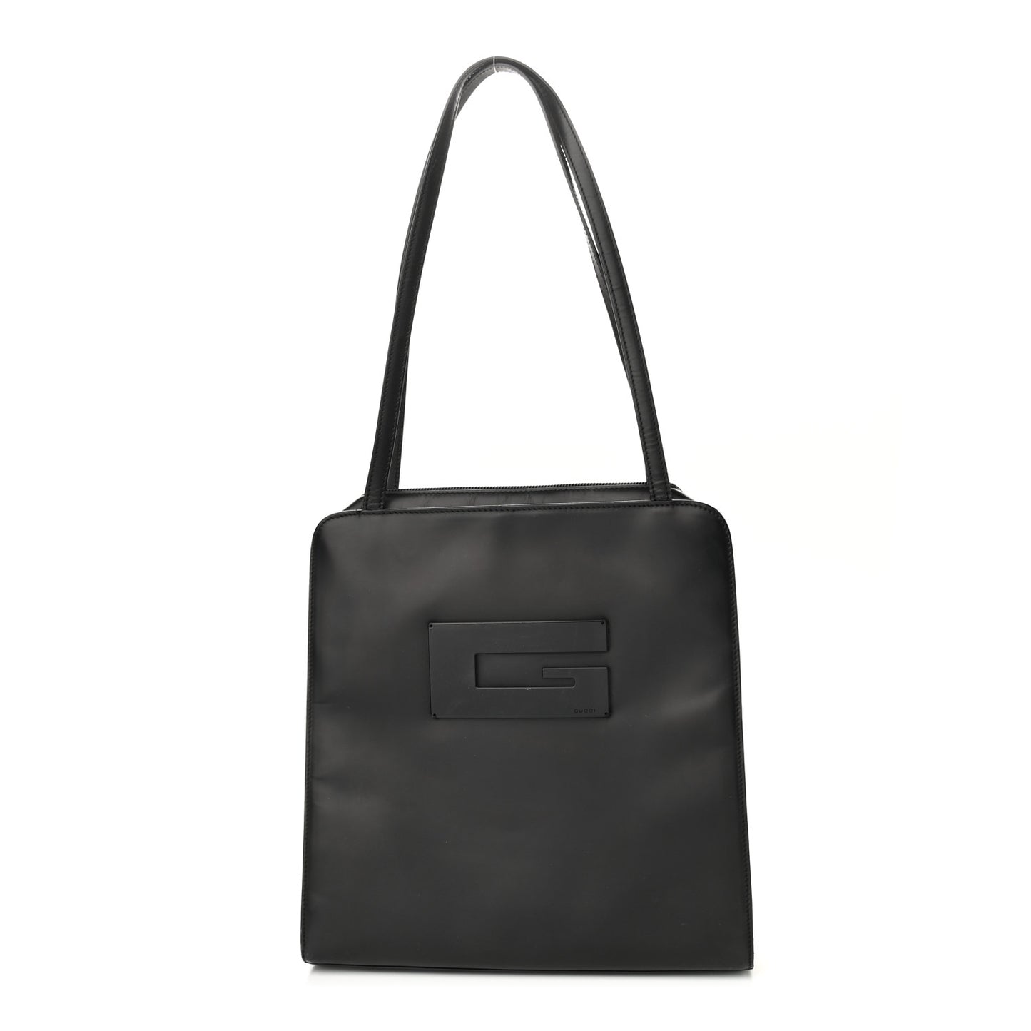Smooth Calfskin Tall Tote Black