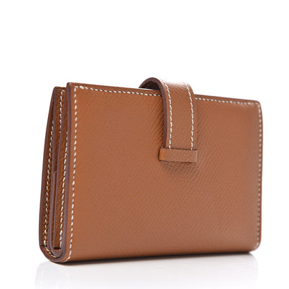 Hermes Epsom Mini Bearn Wallet Gold 2 of 6