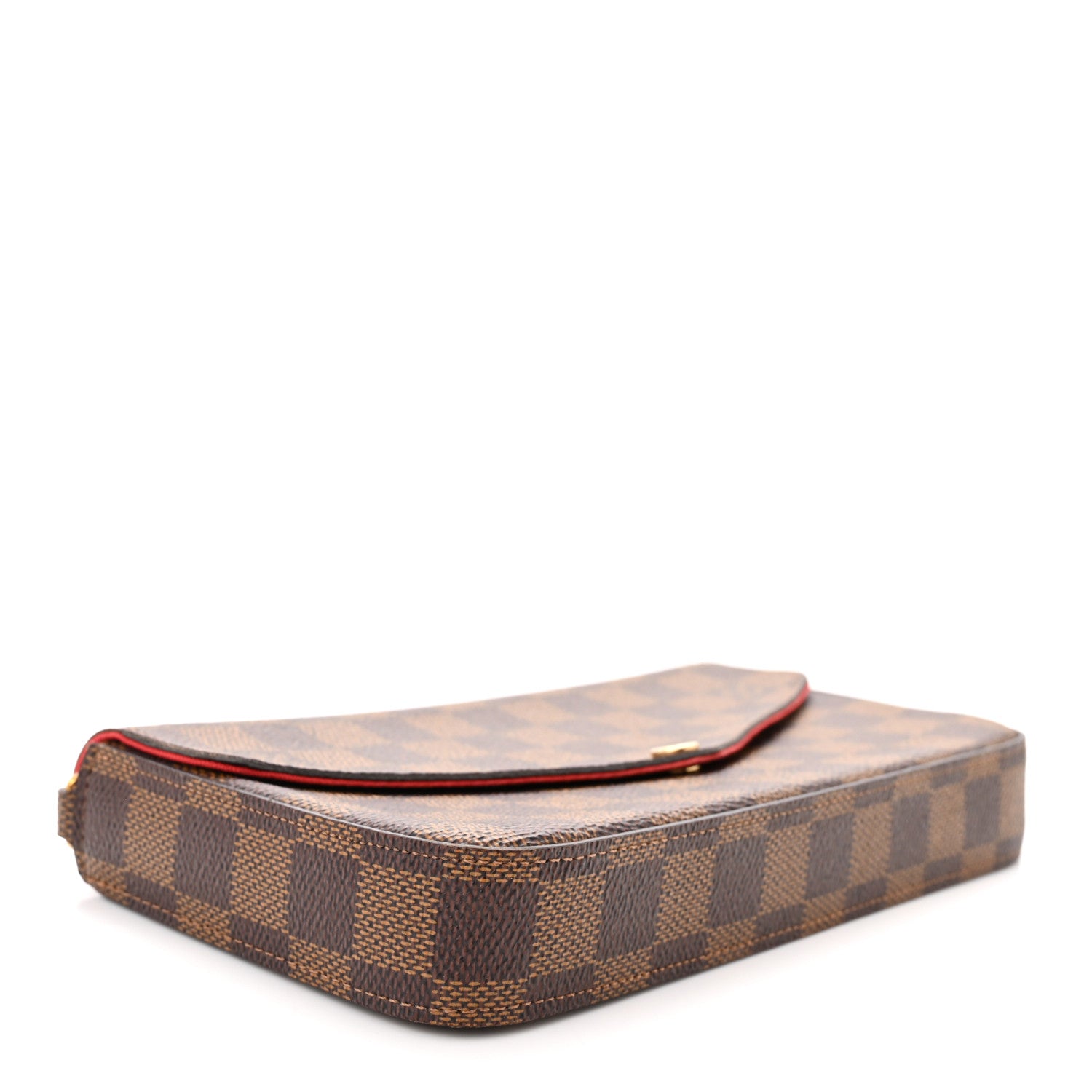 Louis Vuitton Damier Ebene Pochette Felicie Chain Wallet 5 of 12