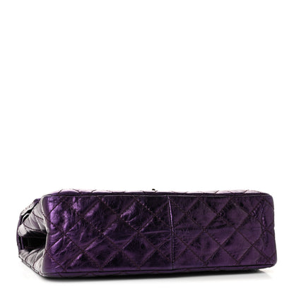 Chanel Metallic Aged Calfskin Quilted 2.55 Reissue 226 Flap Purple 4 of 10