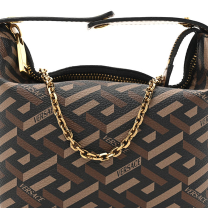 Versace Coated Canvas La Greca Signature Mini Bag Black Carmel 7 of 10