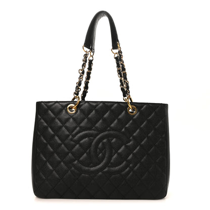 Chanel Caviar Quilted Grand Shopping Tote GST Black 1 of 10