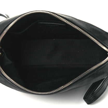 Saint Laurent Calfskin Monogram Embossed Small Lou Camera Bag Black 5 of 10