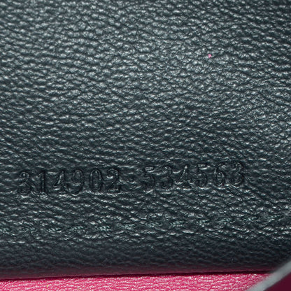 Saint Laurent Patent Leather Belle De Jour Zippy Wallet Fuchsia 9 of 9