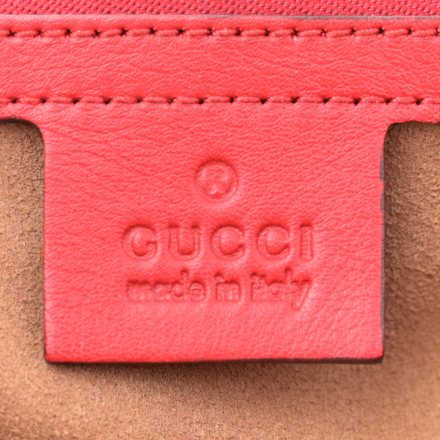 Gucci GG Supreme Monogram Calfskin Medium Padlock Shoulder Bag Beige Hibiscus Red New Rosette 6 of 10