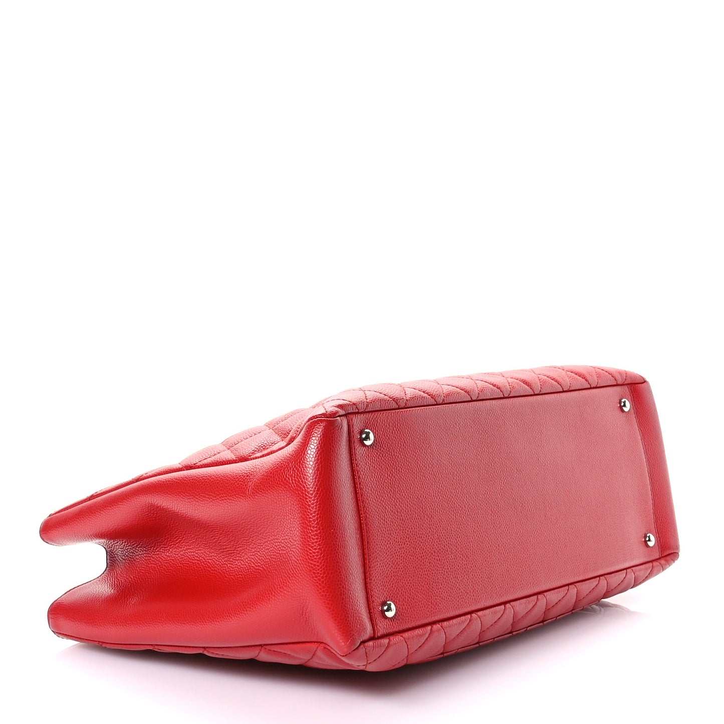 Caviar Quilted XL Grand Shopping Tote GST Red