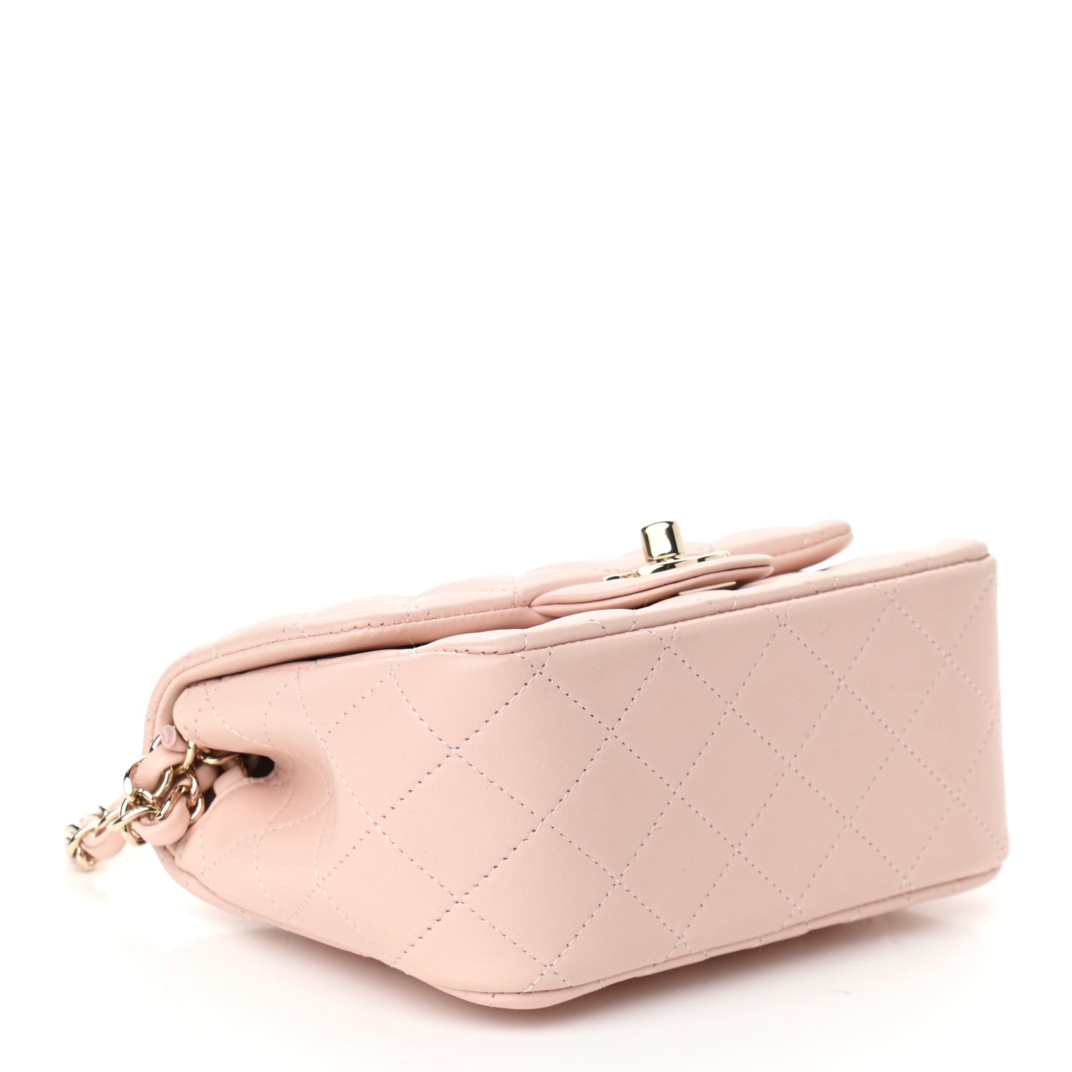 Chanel Lambskin Quilted Mini Square Flap Light Pink 4 of 9