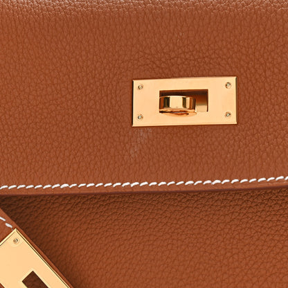Hermes Taurillon Clemence Kelly Retourne 28 Gold 11 of 12