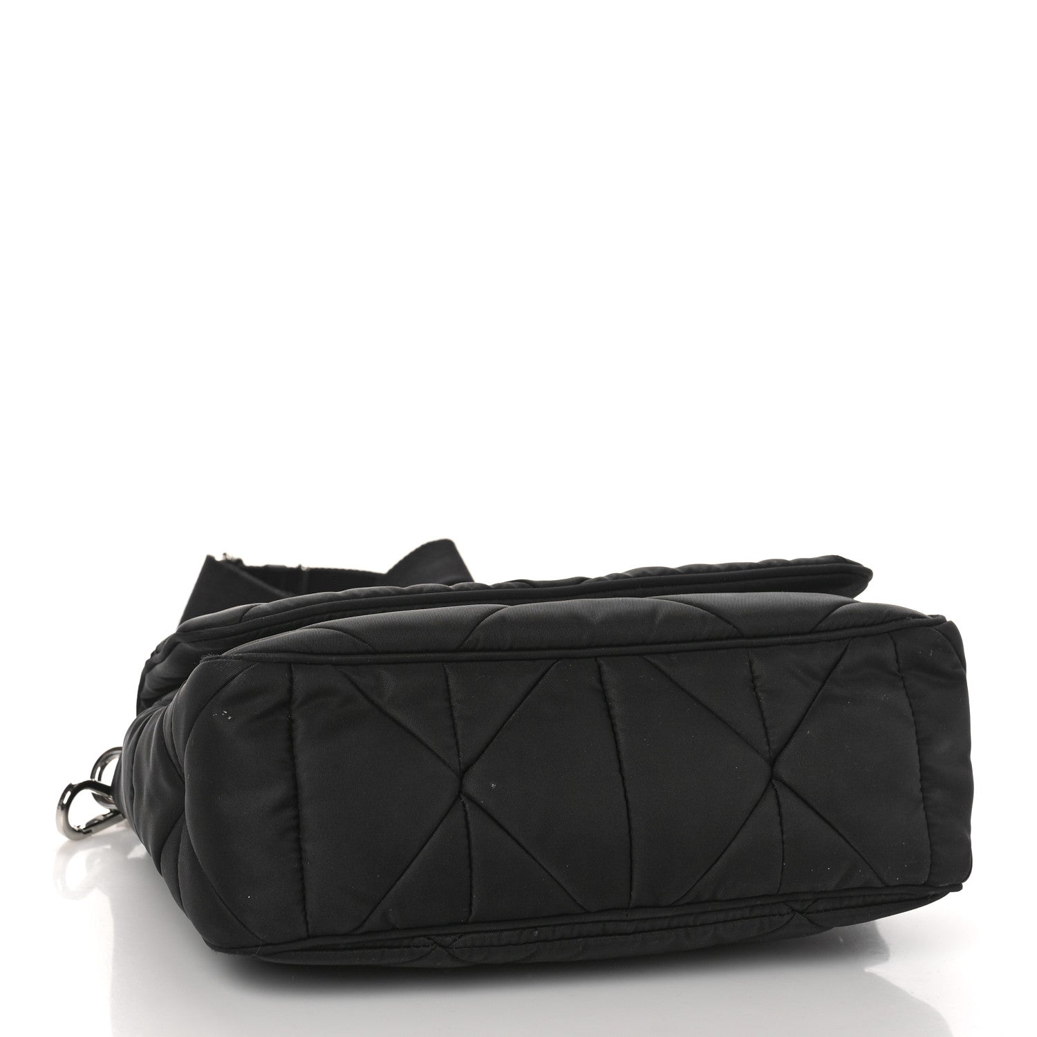 Prada Re-Nylon Quilted Padded Flap Shoulder Bag Black 4 of 9