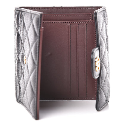 Chanel Caviar Quilted Compact Flap Wallet Black 5 of 16