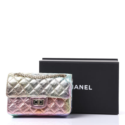 Chanel Metallic Goatskin Quilted Mini 2.55 Reissue Flap Multicolor 10 of 10