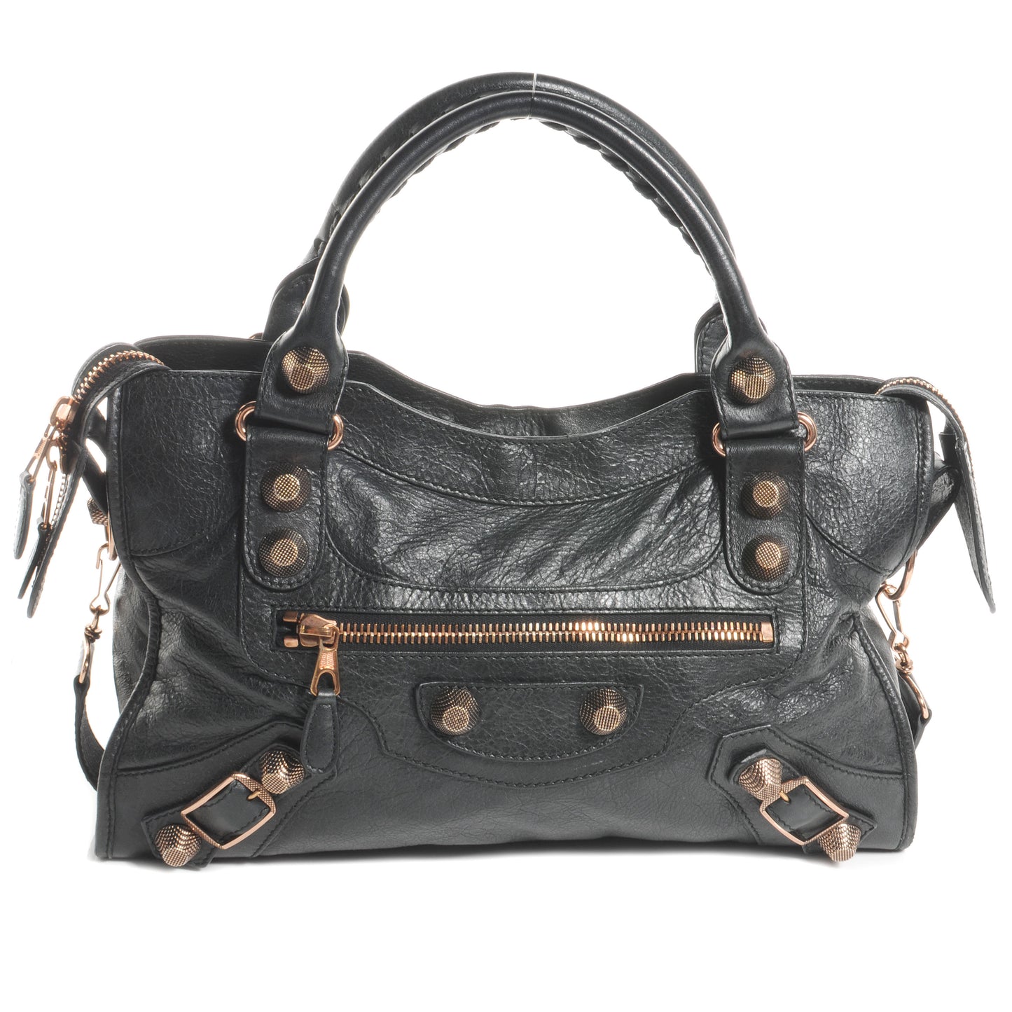 Agneau Giant 21 Rose Gold Hardware City Black