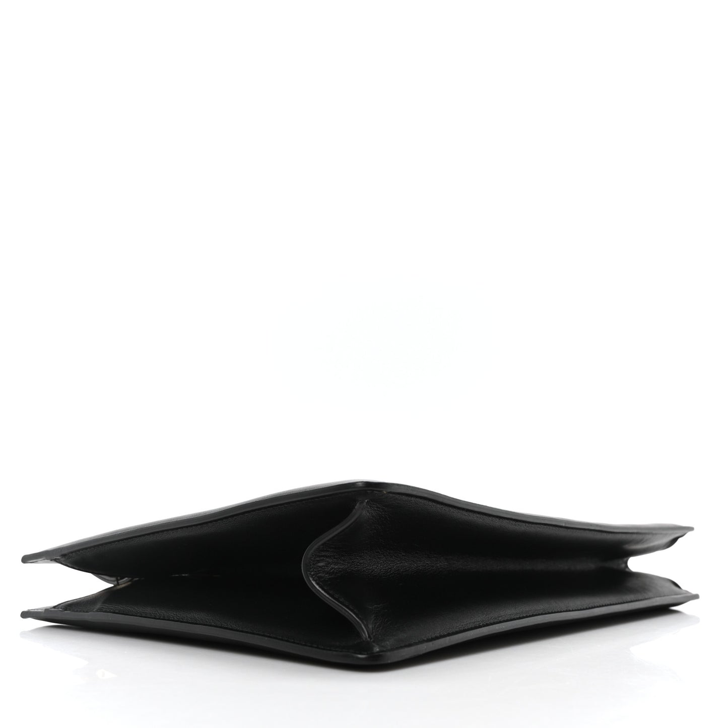 Patina Box Calfskin Medium Clasp Bag Black