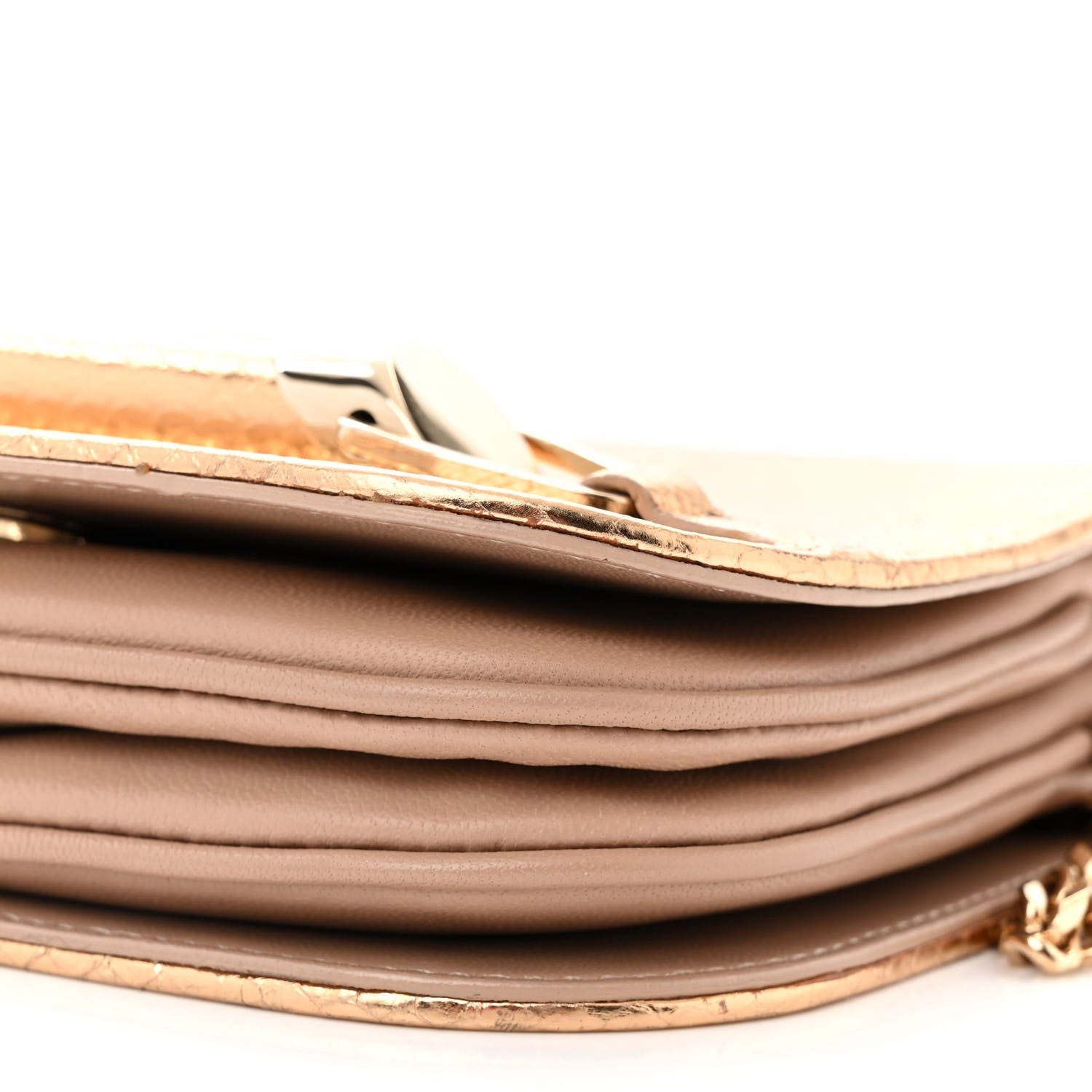 Jimmy Choo Metallic Elaphe Zadie Crossbody Bag Gold 10 of 10