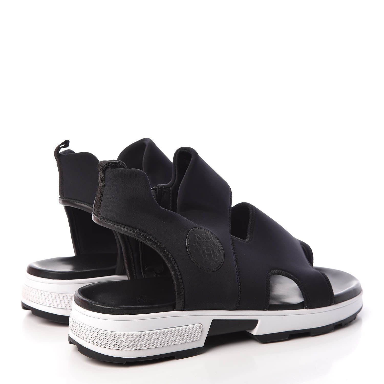 Hermes Neoprene Mens Sandals 43 Black 4 of 8