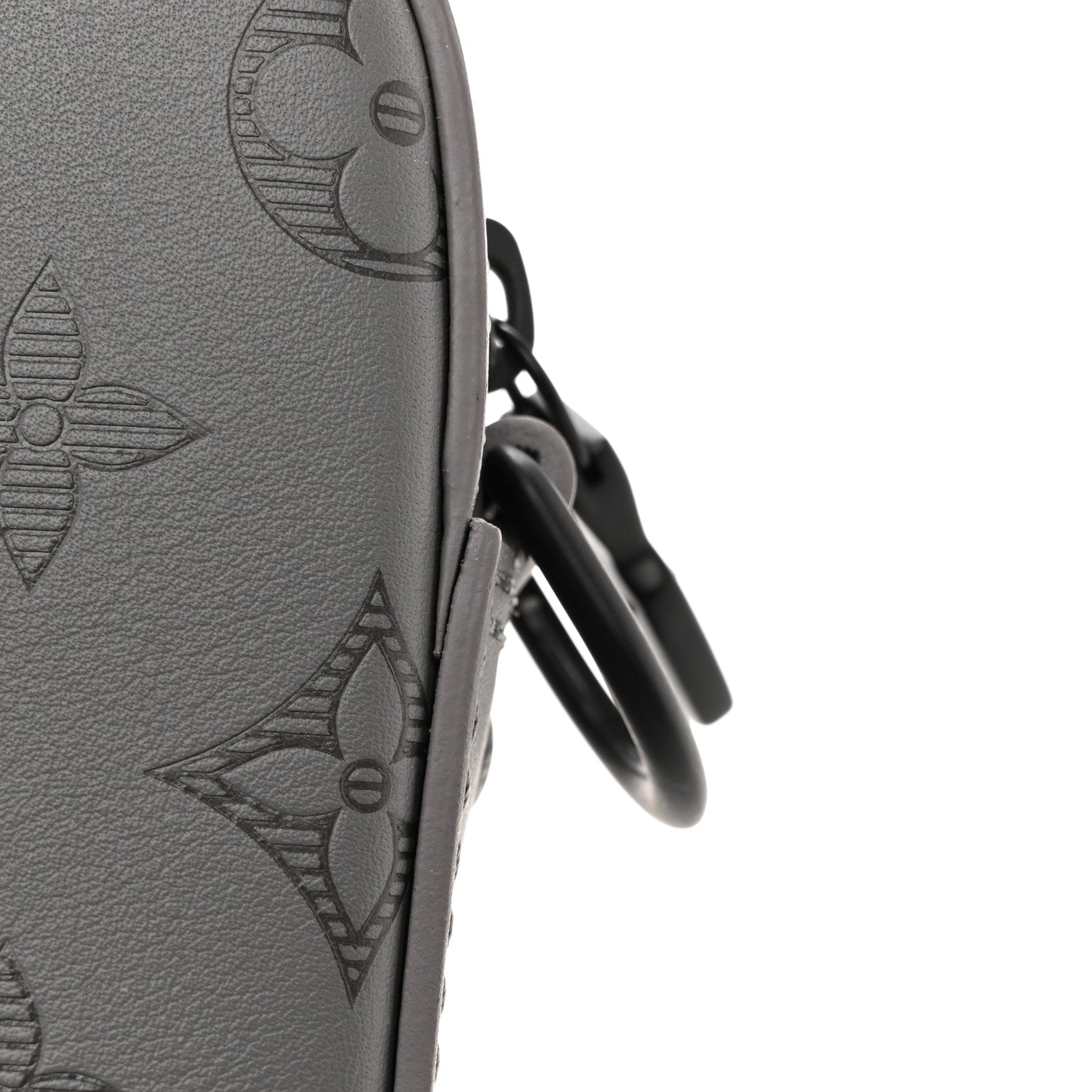 Louis Vuitton Calfskin Monogram Shadow Trio Messenger Anthracite Gray 13 of 15