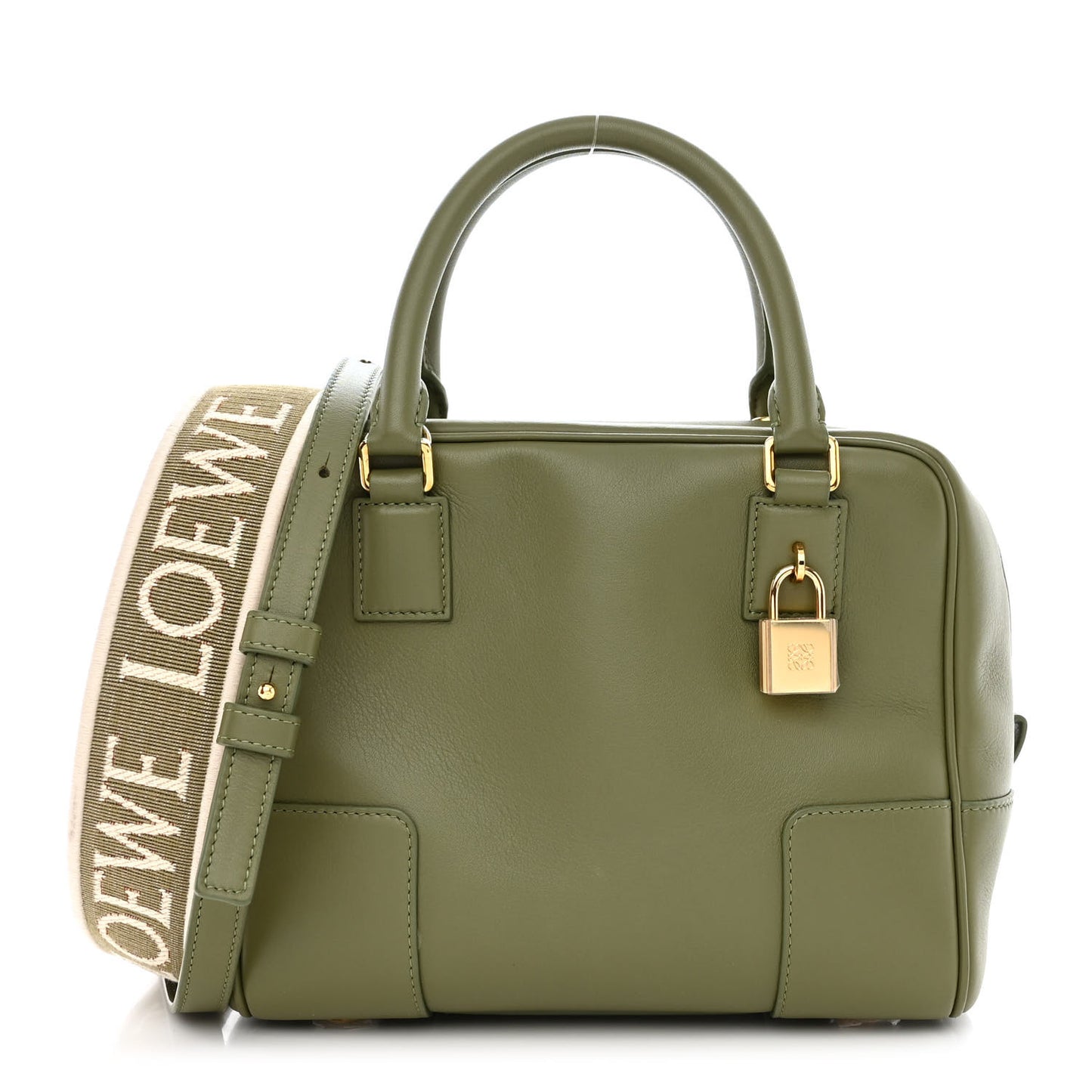 Nappa Calfskin Mini Amazona 16 Square Bag Avocado Green