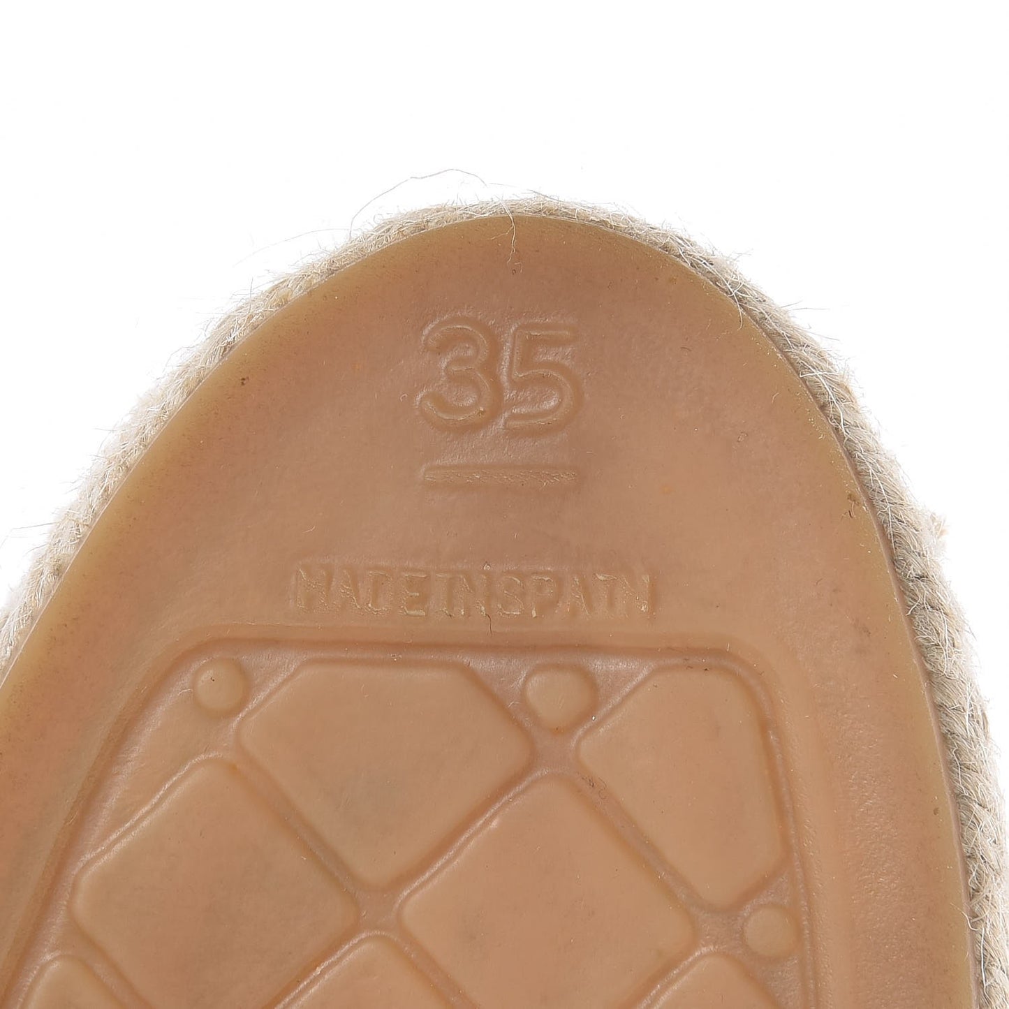 Lambskin CC Espadrilles 35 Beige Black