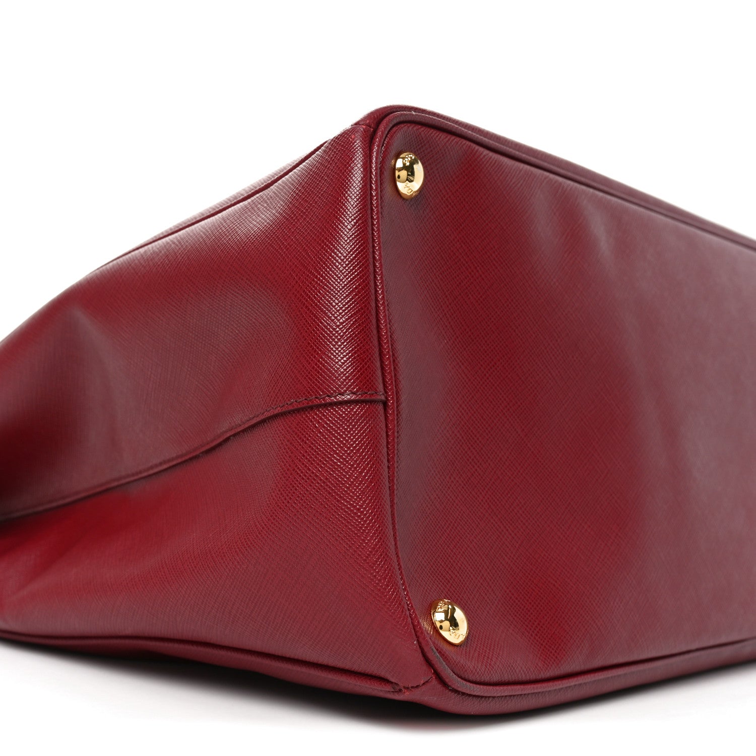 Prada Saffiano Lux Extra Large Galleria Double Zip Tote Cherry 8 of 9