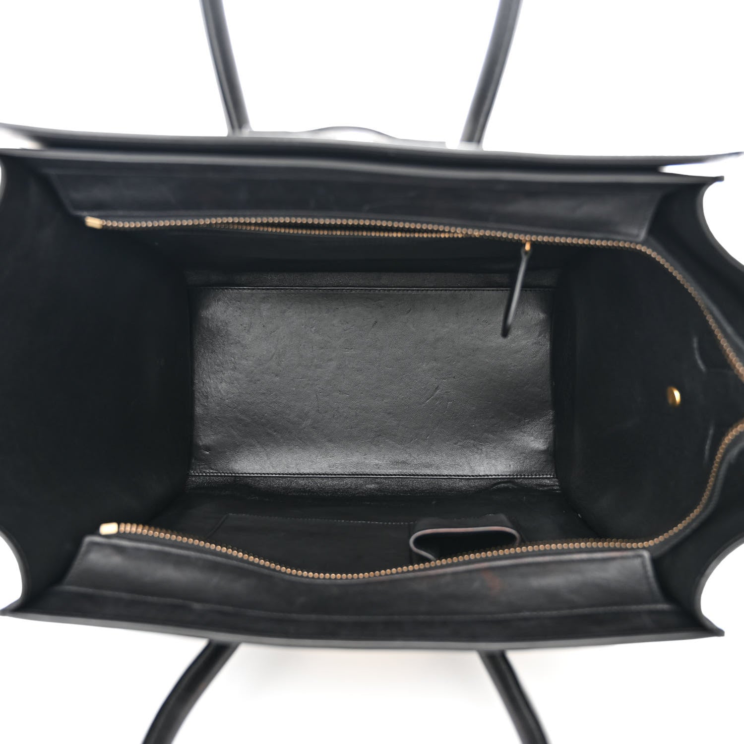 Celine Baby Grained Calfskin Tri-Color Mini Luggage White Liquorice 5 of 11