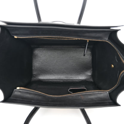 Celine Baby Grained Calfskin Tri-Color Mini Luggage White Liquorice 5 of 11