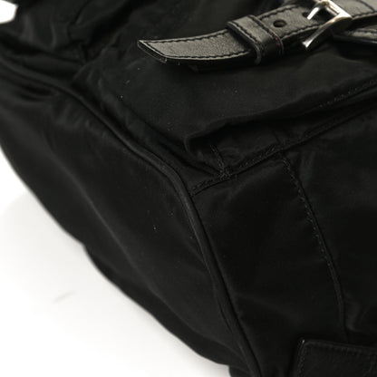 Prada Tessuto Nylon Vitello Backpack Black 10 of 16