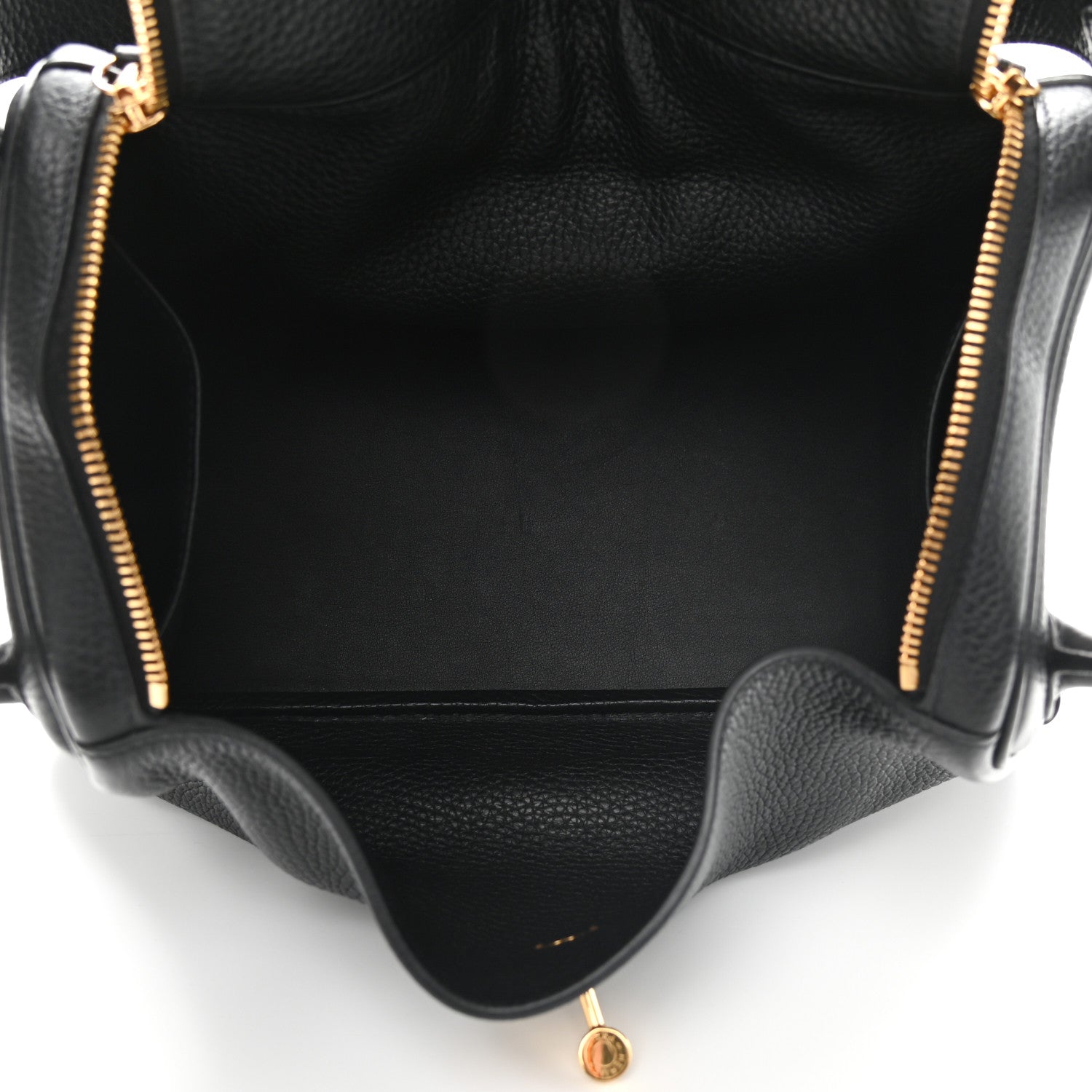 Hermes Taurillon Clemence Lindy 30 Black 5 of 8
