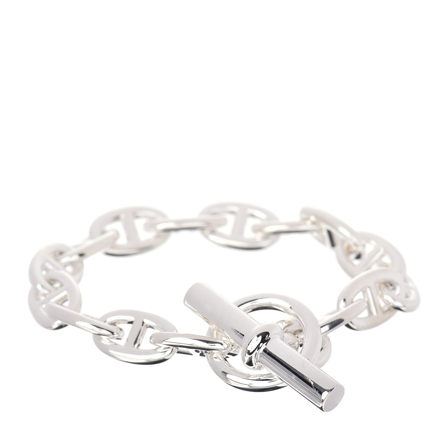 Hermes Sterling Silver MM Chaine d'Ancre Bracelet 1 of 4