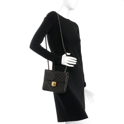 Chanel Lambskin Chevron Small Flap Brown 2 of 8