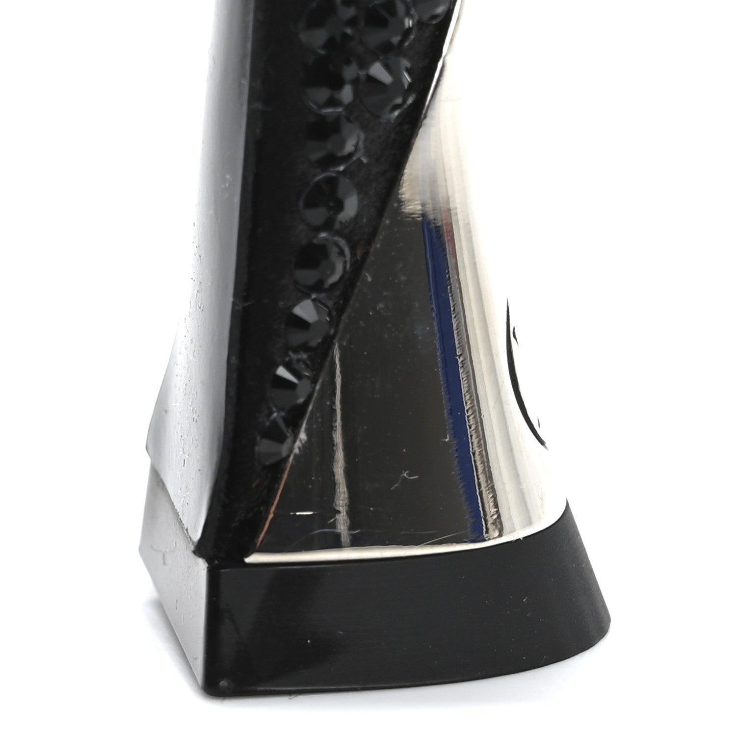 Louis Vuitton Crystal Sparkle Slingback Pumps 40 Black 13 of 14