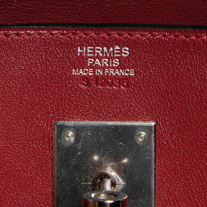 Hermes Toile Swift Birkin 30 Rouge H 2 of 24