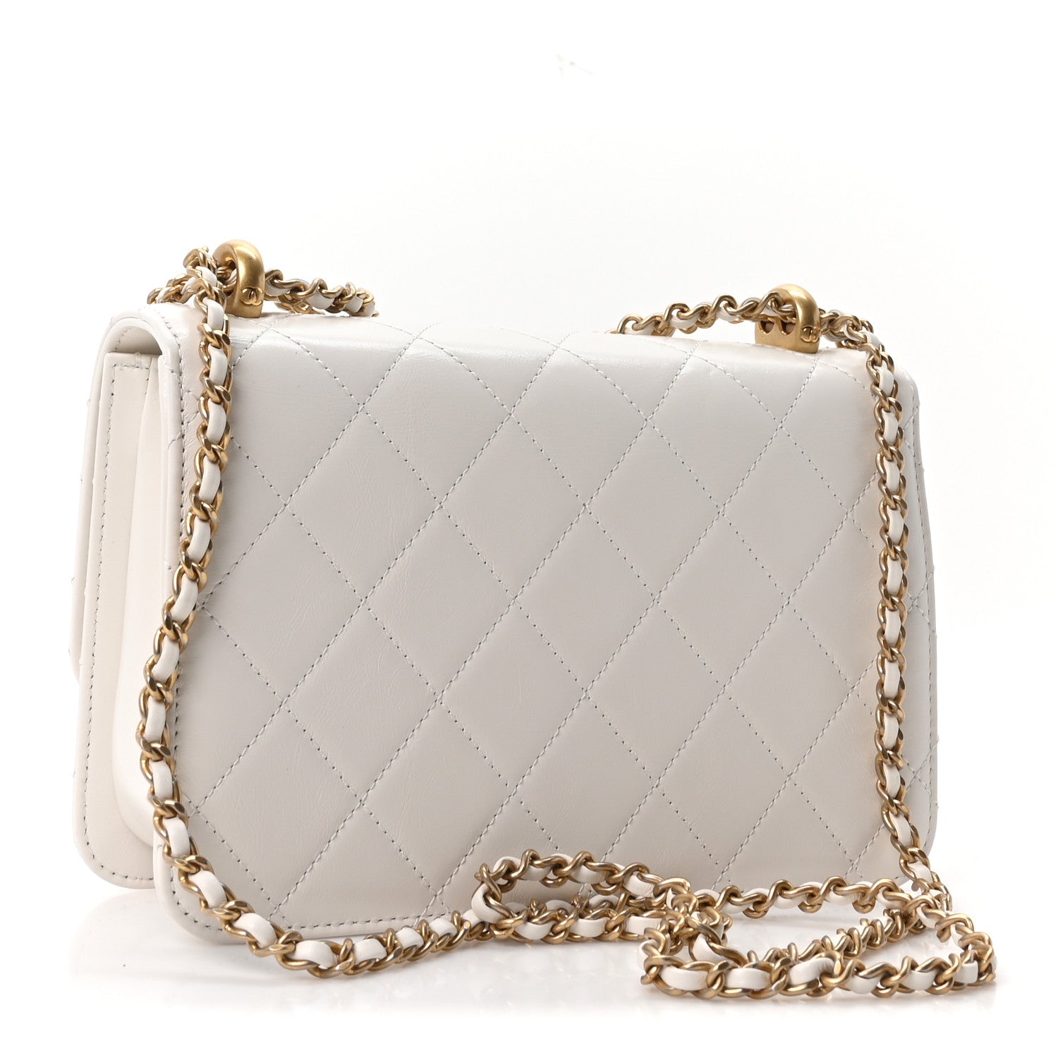 Chanel Calfskin Quilted Perfect Fit Flap White 3 of 11