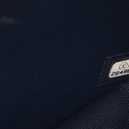 Chanel Caviar Quilted Medium Double Flap Navy 10 of 12