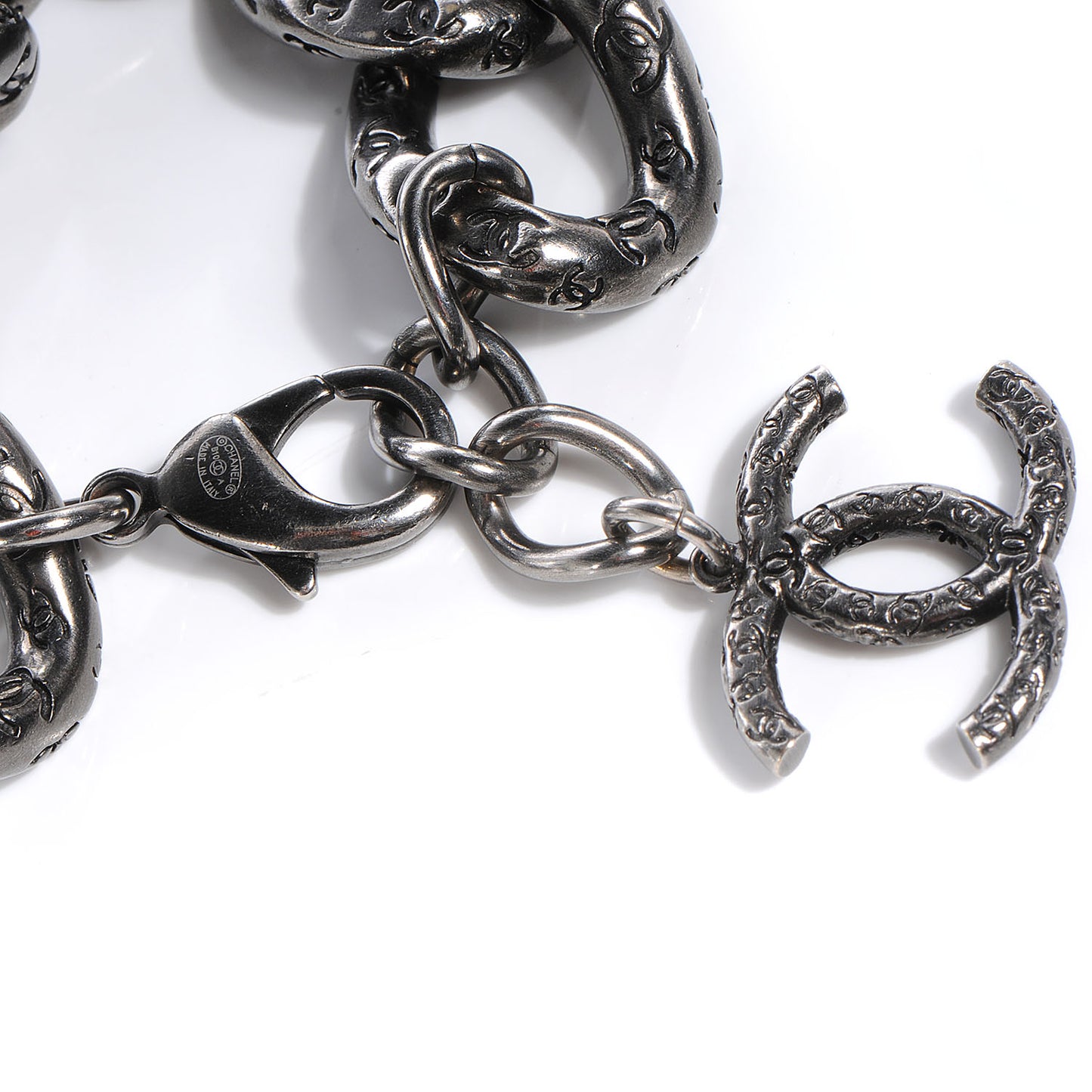 CC Chain Bracelet Dark Silver