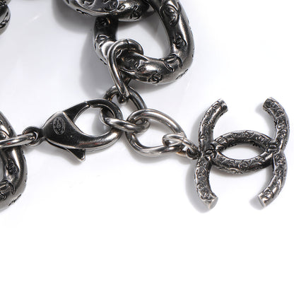 Chanel CC Chain Bracelet Dark Silver 3 of 4