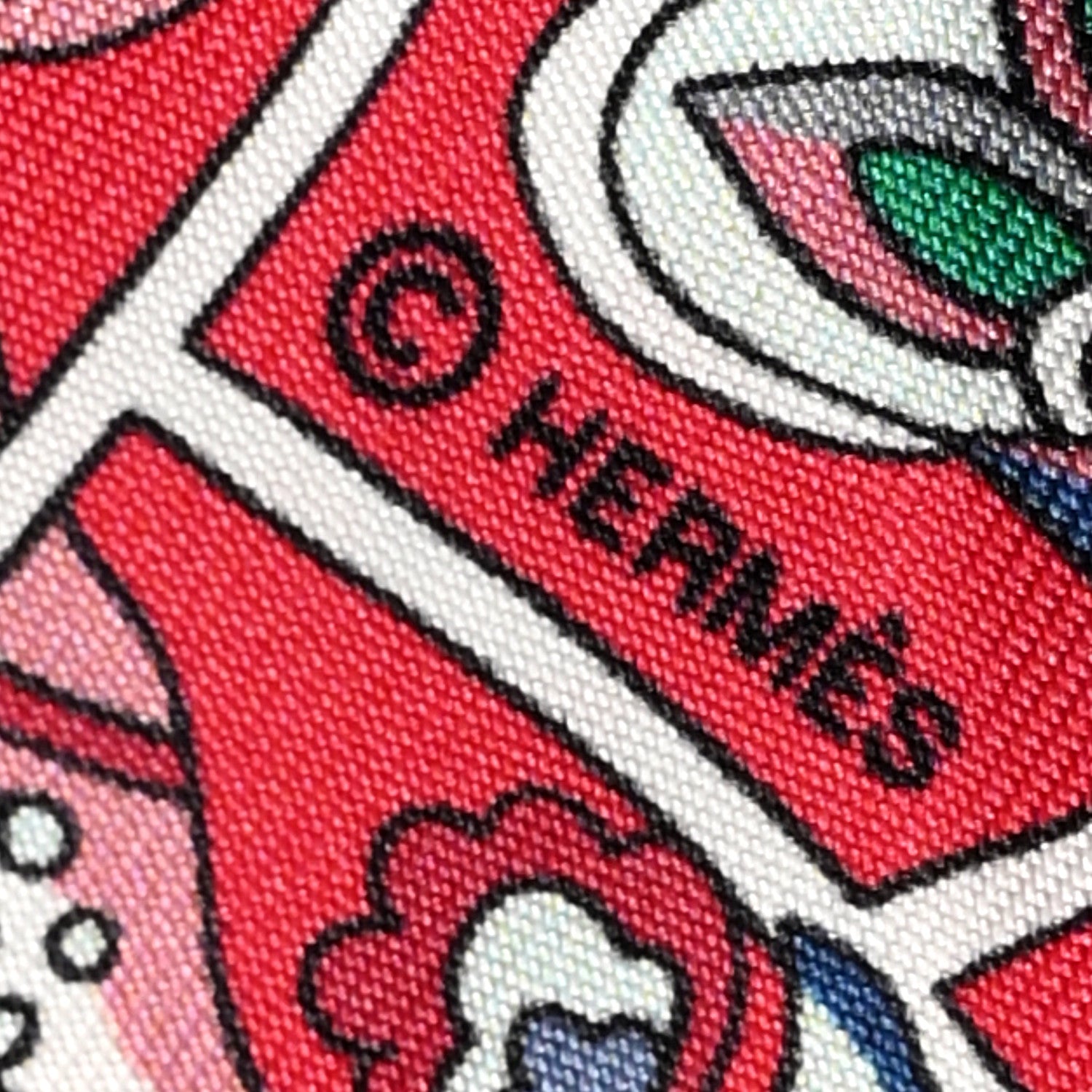 Hermes Silk Au Pays Des Oiseaux Fleurs Twilly 3 of 4