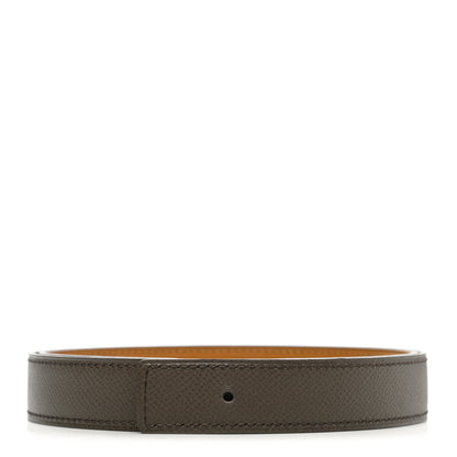 Hermes Swift Epsom 24mm Belt Strap 75 Ochre Etain 1 of 8