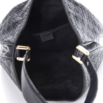 Gucci Guccissima Large New Ladies Web Hobo Black 5 of 15