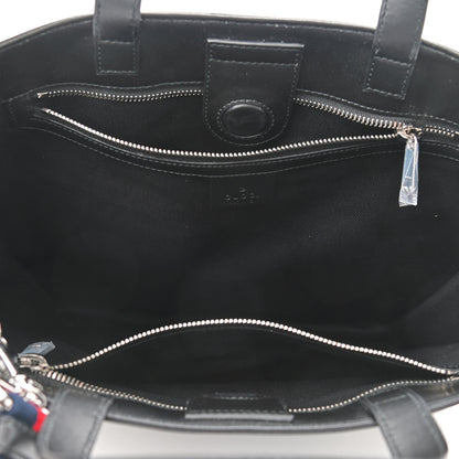 Gucci GG Supreme Monogram Tigers Web Vertical Tote Black Multicolor 7 of 9