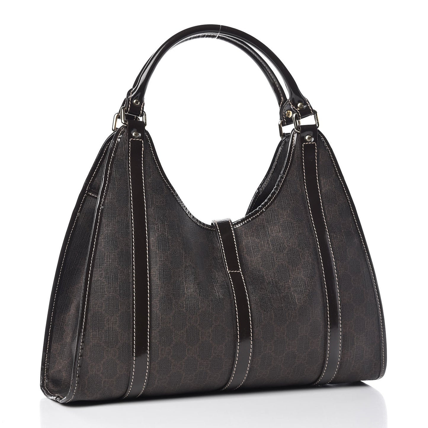 GG Plus Monogram Medium Joy Shoulder Bag Dark Brown