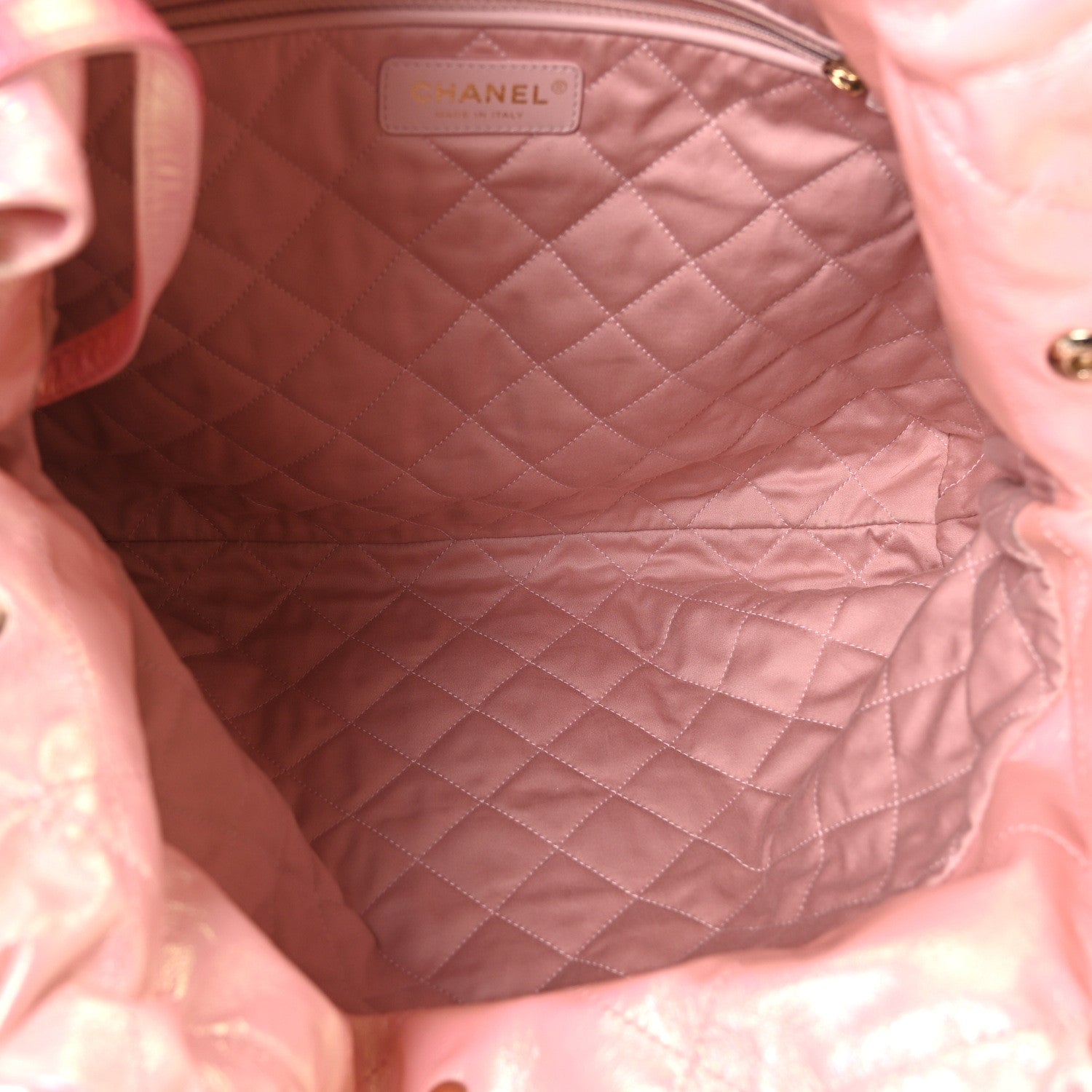 Chanel Metallic Calfskin Quilted Small Chanel 22 Pink 10 of 21
