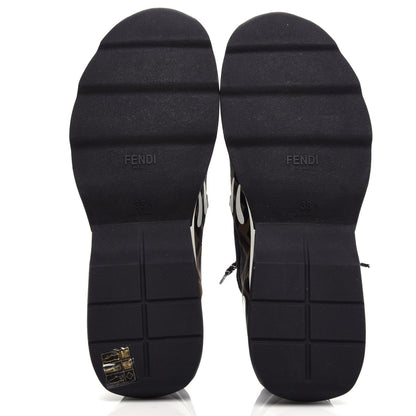 Fendi Technical Mesh Lycra FFreedom Patchwork Sneakers 38.5 Black Tobacco 6 of 11