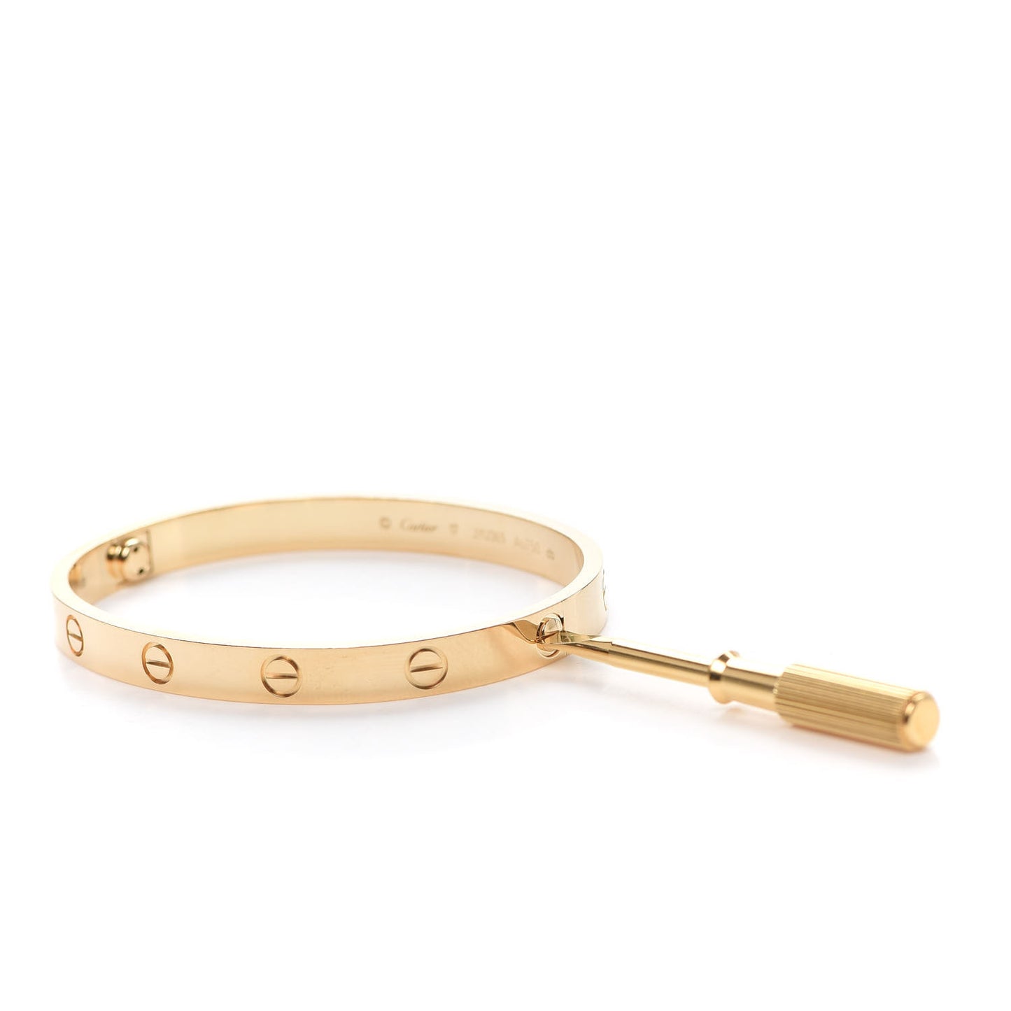 18K Yellow Gold LOVE Bracelet 17